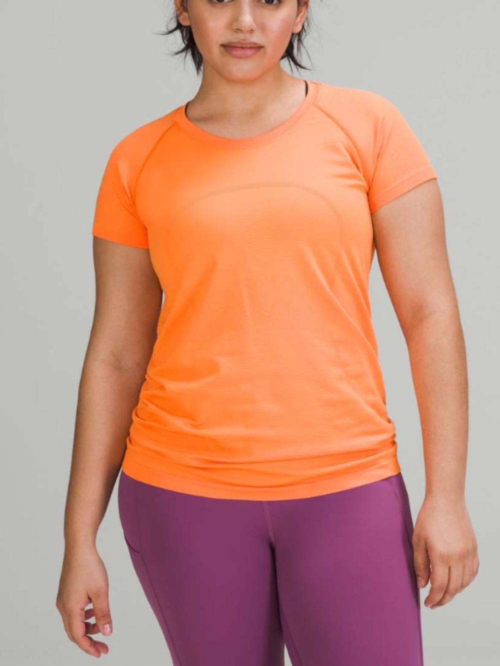 Lululemon Swiftly Tech Short Sleeve Shirt 2.0 Sz 12 in Orange Soda